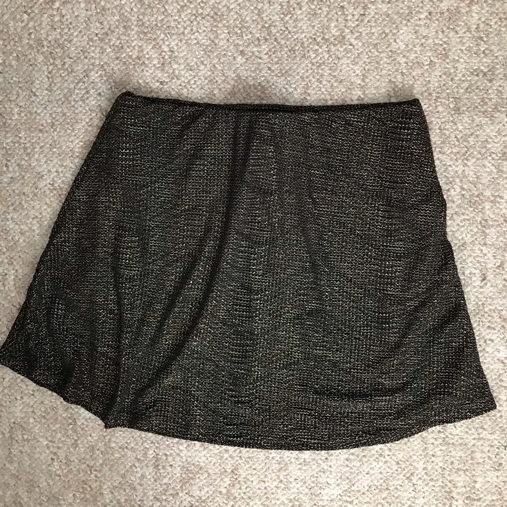 Bcbgeneration skirt gold and black mini skirt